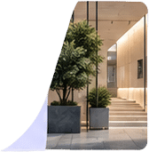 Secure residential building lobby